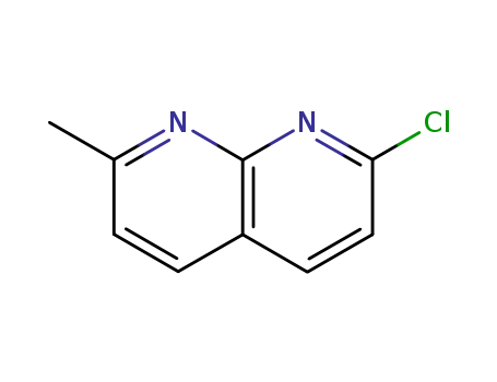 Molecular Structure of 1772-50-5 (1,8-Naphthyridine, 2-chloro-7-methyl-)
