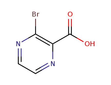 Molecular Structure of 937669-80-2 (3-bromopyrazine-2-carboxylic acid)