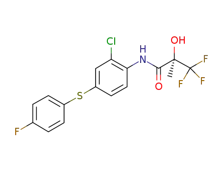 (R)-N-[2-chloro-4-(4-fluorophenylsulphanyl)phenyl]-2-hydroxy-2-methyl-3,3,3-trifluoropropanamide