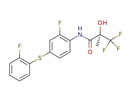 (R)-N-[2-fluoro-4-(2-fluorophenylthio)phenyl]-2-hydroxy-2-methyl-3,3,3-trifluoropropanamide