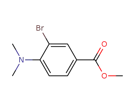 Molecular Structure of 71695-21-1 (Methyl 3-broMo-4-(diMethylaMino)benzoate)