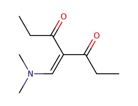 Molecular Structure of 88301-99-9 (3,5-Heptanedione, 4-[(dimethylamino)methylene]-)
