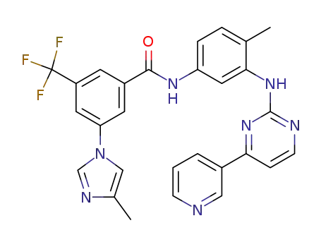 Molecular Structure of 677704-46-0 (Benzamide,
3-(4-methyl-1H-imidazol-1-yl)-N-[4-methyl-3-[[4-(3-pyridinyl)-2-pyrimidin
yl]amino]phenyl]-5-(trifluoromethyl)-)