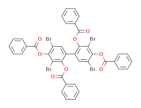 2,4,2',4'-tetrakis-benzoyloxy-3,5,3',5'-tetrabromo-biphenyl