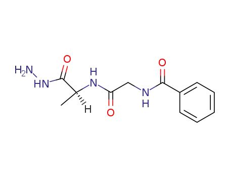Molecular Structure of 63203-23-6 (L-Alanine, N-(N-benzoylglycyl)-, hydrazide)