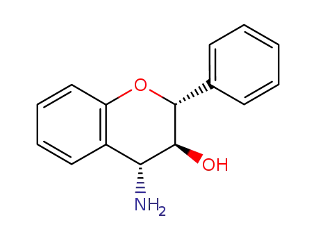 (+/-)-4<i>c</i>-Amino-2<i>r</i>-phenyl-chroman-3<i>t</i>-ol