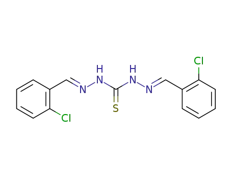 Carbonothioicdihydrazide, 2,2'-bis[(2-chlorophenyl)methylene]-