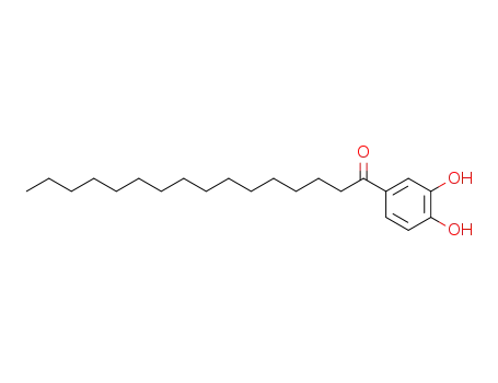 Molecular Structure of 54535-83-0 (1-(3,4-dihydroxy-phenyl)-hexadecan-1-one)
