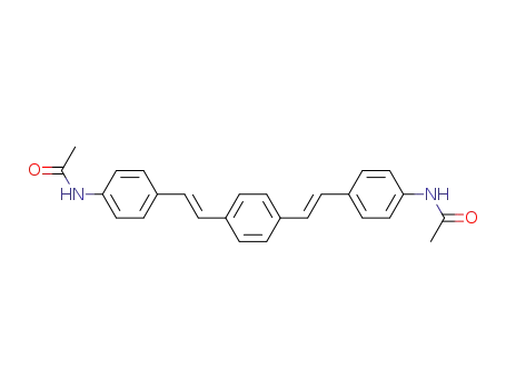 Molecular Structure of 85137-70-8 (1,4-bis-(4-acetylamino-<i>trans</i>-styryl)-benzene)