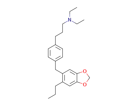 diethyl-{3-[4-(6-propyl-benzo[1,3]dioxol-5-ylmethyl)-phenyl]-propyl}-amine