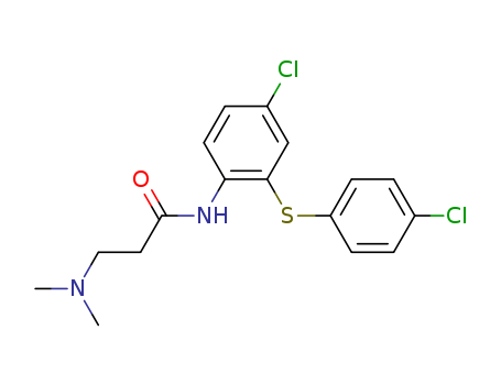 N-[4-Chloro-2-[(p-chlorophenyl)thio]phenyl]-3-(dimethylamino)propionamide