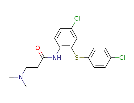 N-[4-클로로-2-[(p-클로로페닐)티오]페닐]-3-(디메틸아미노)프로피온아미드