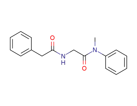 Molecular Structure of 101574-57-6 (<i>N</i>-phenylacetyl-glycine-(<i>N</i>-methyl-anilide))