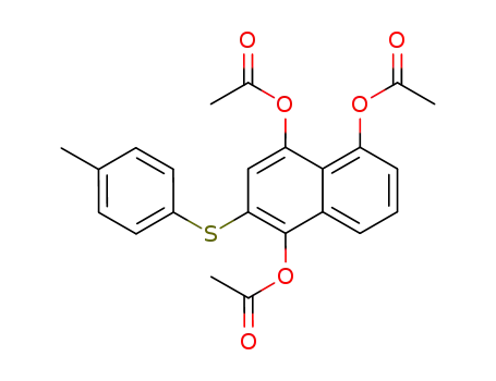 1,4,5-triacetoxy-2-<i>p</i>-tolylsulfanyl-naphthalene