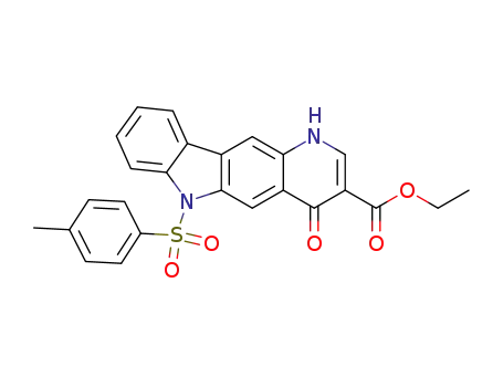 4-oxo-6-(toluene-4-sulfonyl)-4,6-dihydro-1<i>H</i>-pyrido[3,2-<i>b</i>]carbazole-3-carboxylic acid ethyl ester
