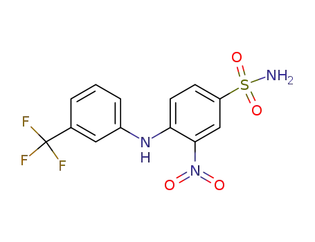 3-nitro-4-(3-trifluoromethyl-anilino)-benzenesulfonic acid amide