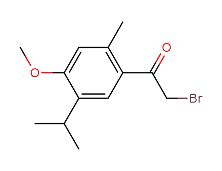 2-bromo-1-(5-isopropyl-4-methoxy-2-methyl-phenyl)-ethanone