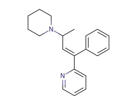 (+/-)-2-(1-phenyl-3-piperidino-but-1-en-<i>t</i>-yl)-pyridine
