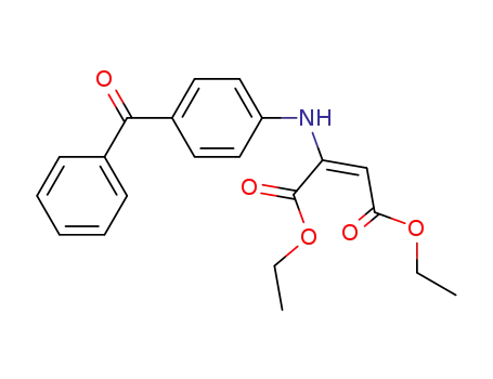 Molecular Structure of 881738-38-1 (2-(4-benzoyl-anilino)-butenedioic acid diethyl ester)