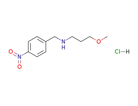 Molecular Structure of 120208-62-0 ((3-methoxy-propyl)-(4-nitro-benzyl)-amine; hydrochloride)