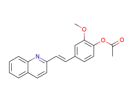 (E)-2-methoxy-4-(2-(quinolin-2-yl)ethenyl)phenyl acetate