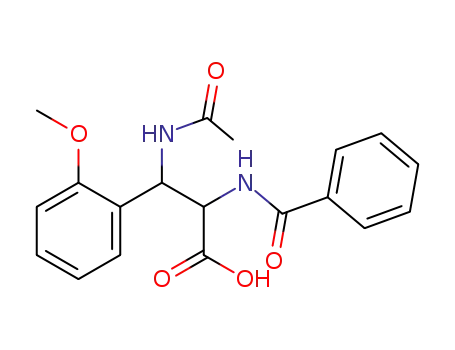 3-acetylamino-2-benzoylamino-3-(2-methoxy-phenyl)-propionic acid