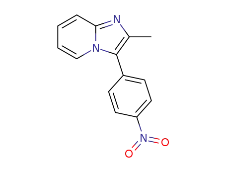 2-methyl-3-(4-nitro-phenyl)-imidazo[1,2-<i>a</i>]pyridine