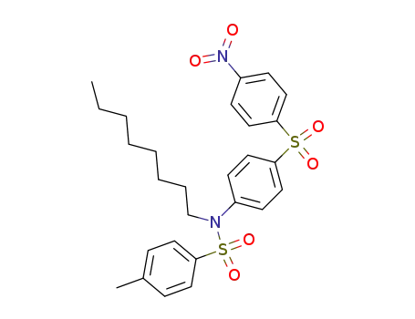 toluene-4-sulfonic acid-[4-(4-nitro-benzenesulfonyl)-<i>N</i>-octyl-anilide]