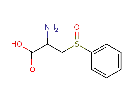 Molecular Structure of 98996-48-6 (<i>S</i>-phenyl-DL-cysteine <i>S</i>-oxide)