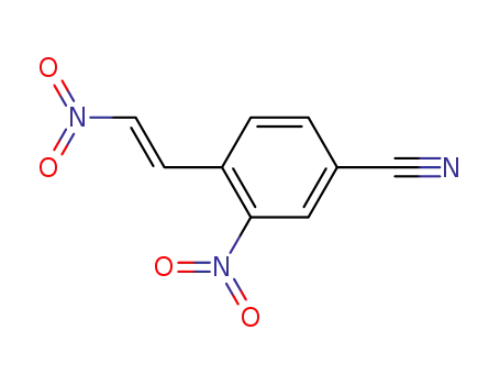 Molecular Structure of 98591-92-5 (3-nitro-4-(<i>trans</i>-2-nitro-vinyl)-benzonitrile)