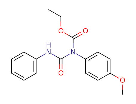 2-(4-methoxy-phenyl)-4-phenyl-allophanic acid ethyl ester