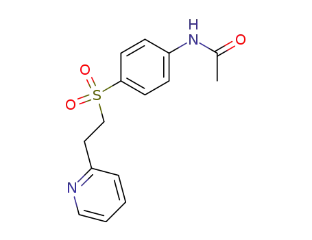 Molecular Structure of 108838-79-5 (acetic acid-[4-(2-[2]pyridyl-ethanesulfonyl)-anilide])