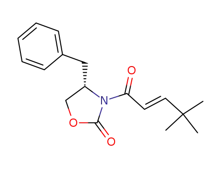 (S)-4-Benzyl-3-((E)-4,4-dimethyl-pent-2-enoyl)-oxazolidin-2-one