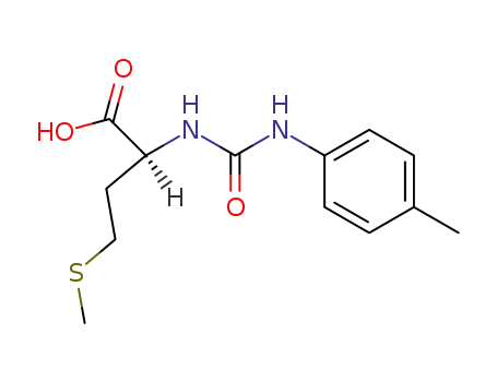 Molecular Structure of 55021-30-2 (<i>N</i>-<i>p</i>-tolylcarbamoyl-L-methionine)