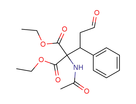 Molecular Structure of 57746-21-1 (acetylamino-(3-oxo-1-phenyl-propyl)-malonic acid diethyl ester)