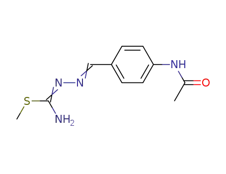 Molecular Structure of 94504-53-7 (acetic acid-[4-(<i>S</i>-methyl-isothiosemicarbazonomethyl)-anilide])