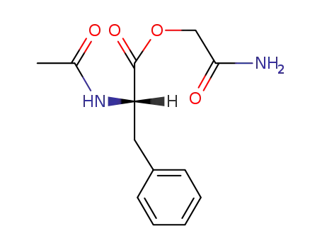 Molecular Structure of 60397-86-6 (L-Phenylalanine, N-acetyl-, 2-amino-2-oxoethyl ester)