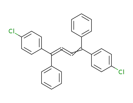 Molecular Structure of 59672-82-1 (Benzene, 1,1'-(1,4-diphenyl-1,2,3-butatriene-1,4-diyl)bis[4-chloro-)
