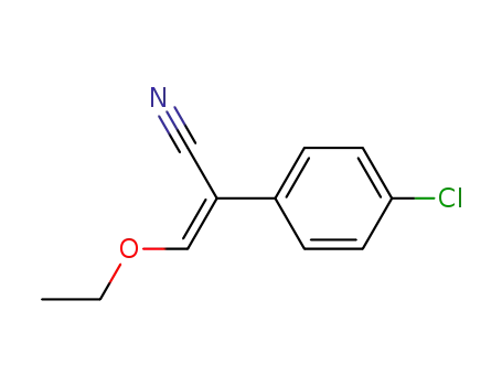 3-ethoxy-2-(4-chloro-phenyl)-acrylonitrile
