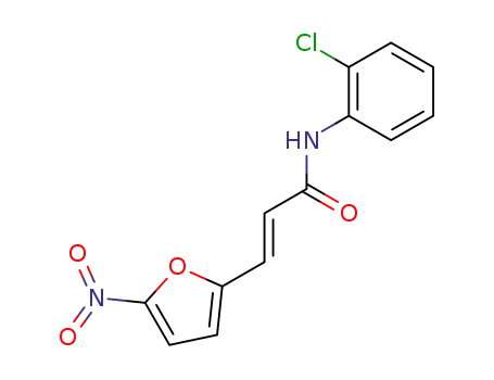 Molecular Structure of 99513-76-5 (3<i>t</i>-(5-nitro-[2]furyl)-acrylic acid-(2-chloro-anilide))