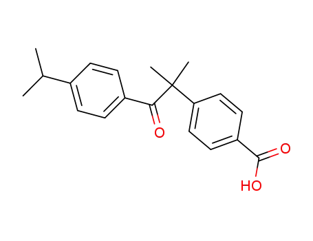 4-[2-(4-isopropyl-phenyl)-1,1-dimethyl-2-oxo-ethyl]-benzoic acid