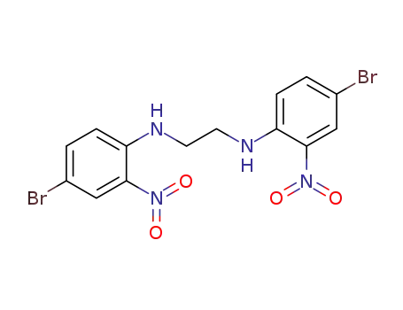 Molecular Structure of 767354-67-6 (<i>N</i>,<i>N</i>'-bis-(4-bromo-2-nitro-phenyl)-ethylenediamine)