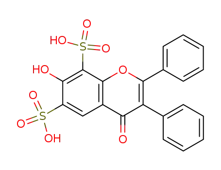 7-hydroxy-4-oxo-2,3-diphenyl-4<i>H</i>-chromene-6,8-disulfonic acid