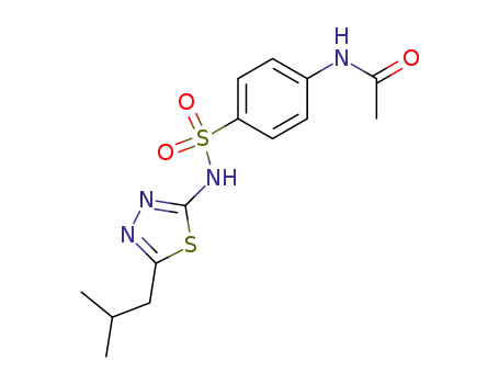 4-acetylamino-<i>N</i>-(5-isobutyl-[1,3,4]thiadiazol-2-yl)-benzenesulfonamide