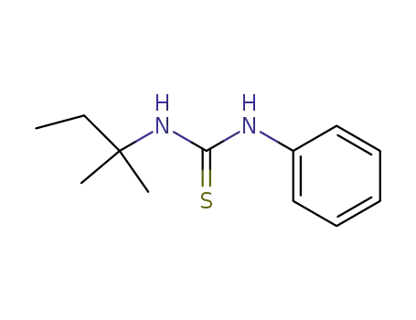 Molecular Structure of 14294-25-8 (<i>N</i>-<i>tert</i>-pentyl-<i>N</i>'-phenyl-thiourea)