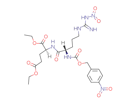 <i>N</i>-[<i>N</i><sup>ω</sup>-nitro-<i>N</i><sup>α</sup>-(4-nitro-benzyloxycarbonyl)-L-arginyl]-L-glutamic acid diethyl ester