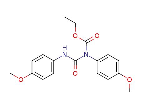 2,4-bis-(4-methoxy-phenyl)-allophanic acid ethyl ester