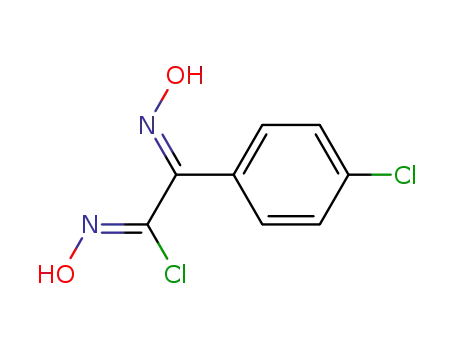 Molecular Structure of 21742-10-9 (Benzeneethanimidoyl chloride, 4-chloro-N-hydroxy-a-(hydroxyimino)-)
