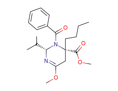 (2S,4S)-3-Benzoyl-4-butyl-2-isopropyl-6-methoxy-2,3,4,5-tetrahydro-pyrimidine-4-carboxylic acid methyl ester