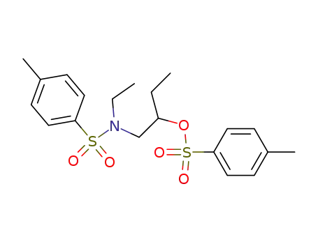 Molecular Structure of 102462-06-6 (1-[ethyl-(toluene-4-sulfonyl)-amino]-2-(toluene-4-sulfonyloxy)-butane)